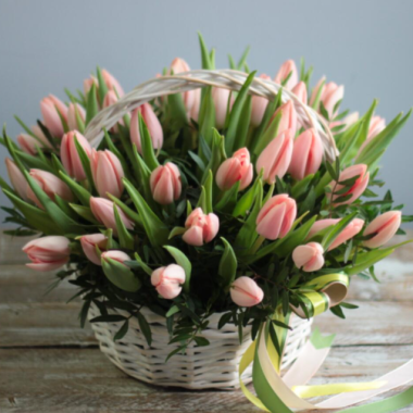 51 Tulips Basket