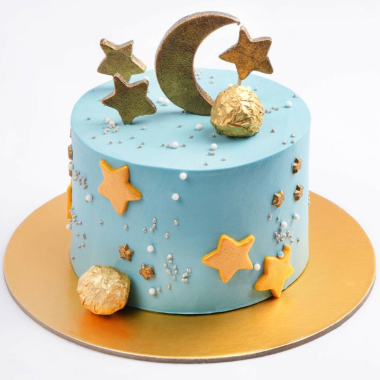 Blue Sky and Moon Cake