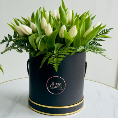 Monochrome Tulips Box