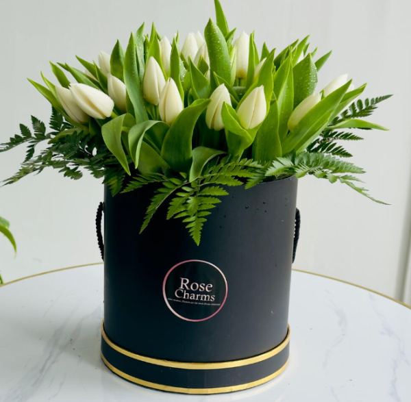 Monochrome Tulips Box